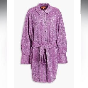 STINE GOYA Sparkling Lilac Mini Dress